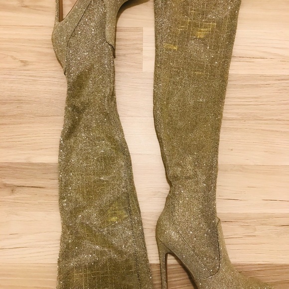 Heeded boots, Ensley, Gold, 6 - Picture 5 of 5